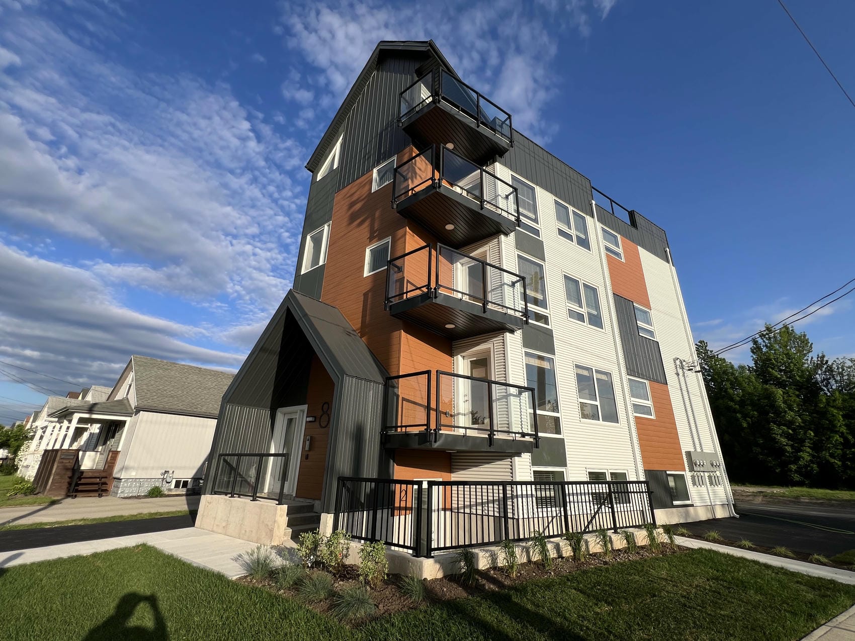 Commercial exterior cladding project in Niagara Region