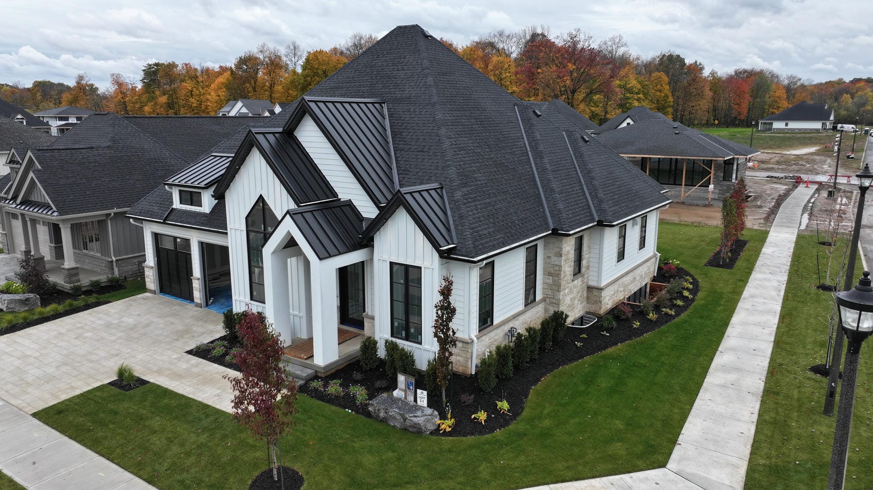 New build fiber cement siding exterior in Pelham
