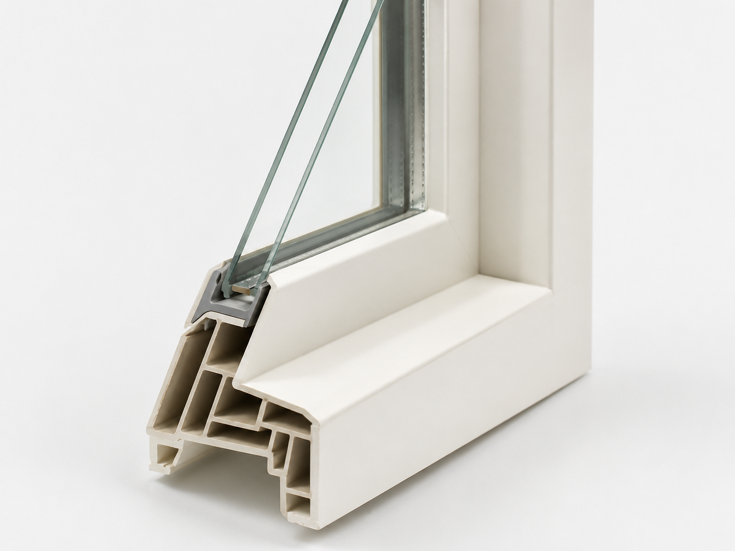 Vinyl window material profile