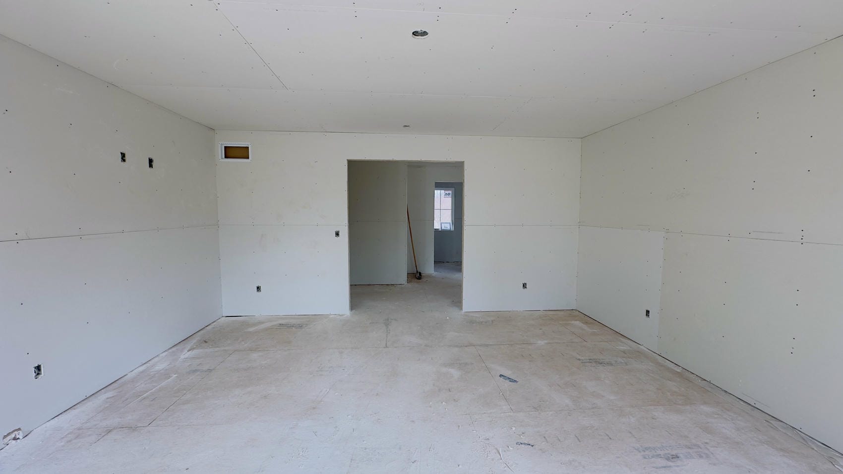 Finished drywall walls and ceiling ready for paint in Niagara