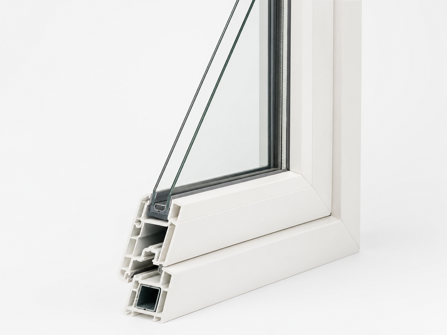 Fiberglass composite window material profile