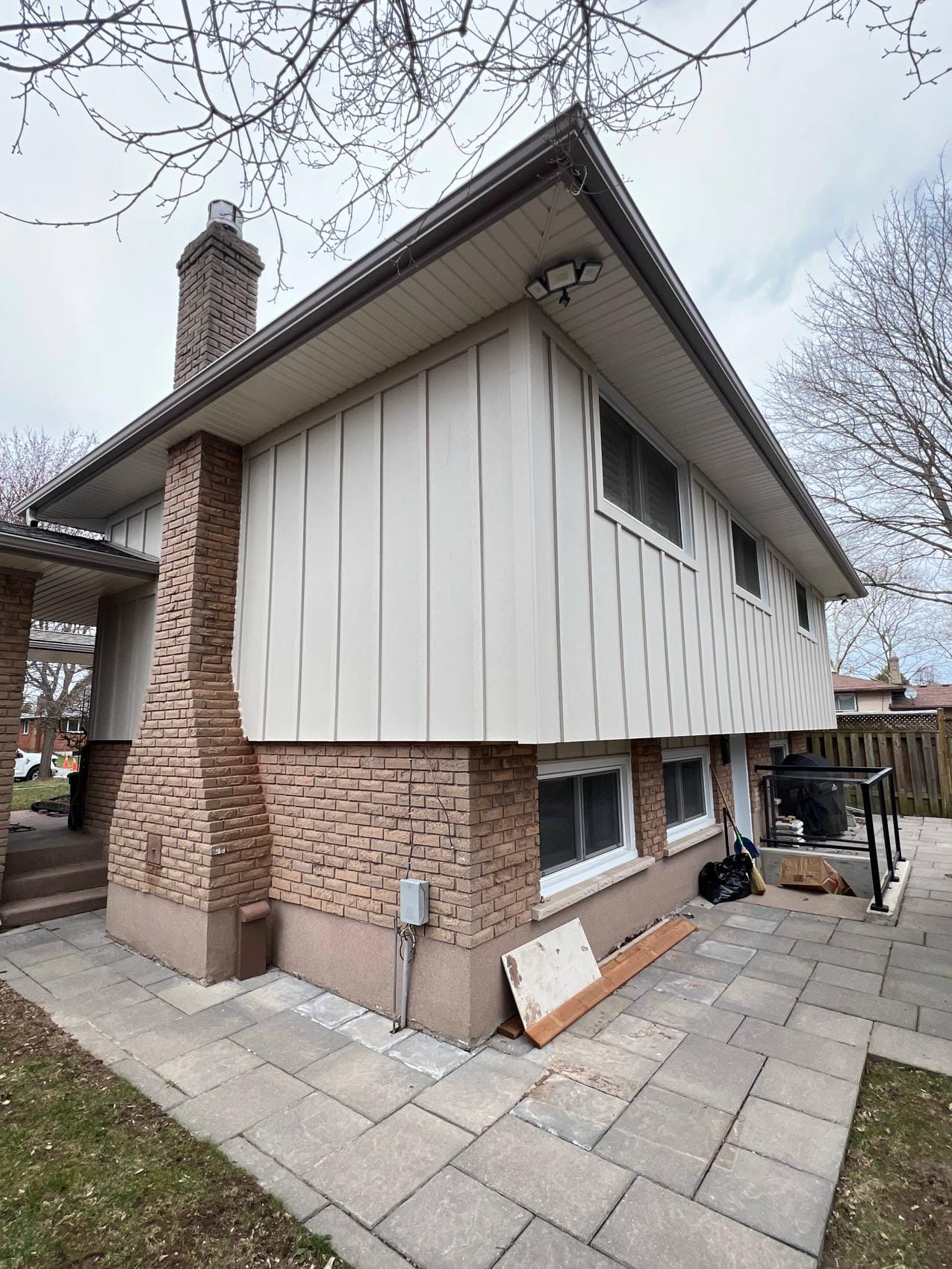 After photo of board and batten siding installation in Welland