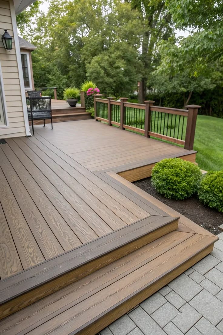 Composite deck upgrade in Niagara